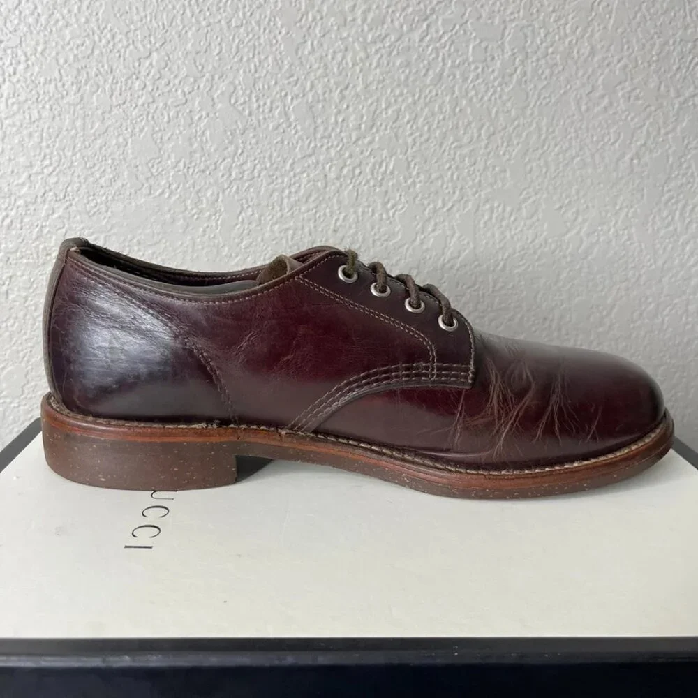 Chippewa Original Brown Leather Oxford Dress Shoes Vibram Sole Men's Size 11 D‎